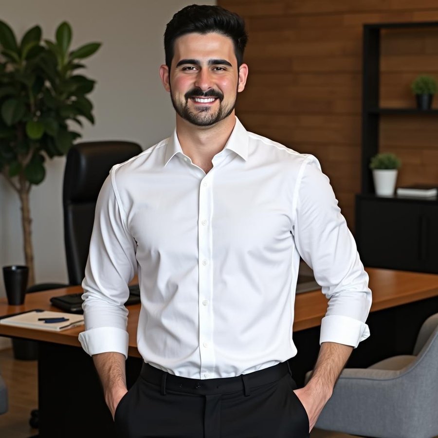 Andrew Deramo, founder of SellTru, in the Fort Lauderdale office